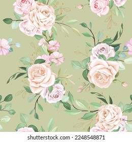 elegant floral seamless pattern design