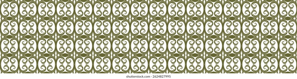 Elegant floral seamless pattern with intricate symmetrical designs. Perfect for wallpaper, fabric, textile, wrapping, background, or decorative use in digital and print projects.	