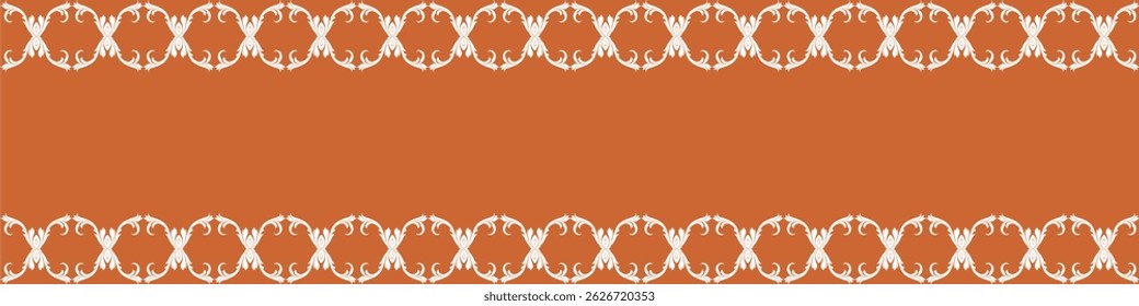 Elegant floral seamless pattern with intricate symmetrical designs. Perfect for wallpaper, fabric, textile, wrapping, background, or decorative use in digital and print projects.	
