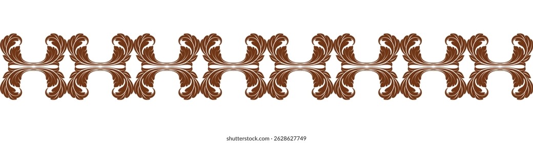 Elegant floral seamless pattern with intricate symmetrical designs. Perfect for wallpaper, fabric, textile, wrapping, background, or decorative use in digital and print projects.
