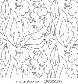 Elegant floral seamless pattern. Template for greeting card, invitation, diploma, textile. Vector illustration in retro style