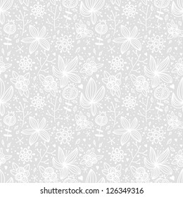 Elegant floral seamless pattern. Seamless texture with flowers. Abstract background. Vector illustration