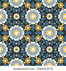 Elegant floral seamless pattern. Vector illustration for print, fabric, cover, packaging, interior decor, blog decoration and other your projects.