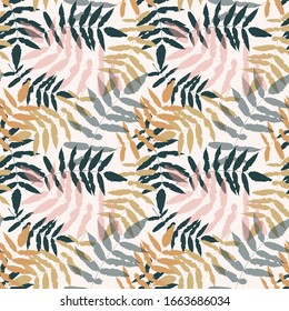 Elegant floral seamless texture. Abstract spring and summer design, vector. Good for fashion print, wallpaper, interior decor and more