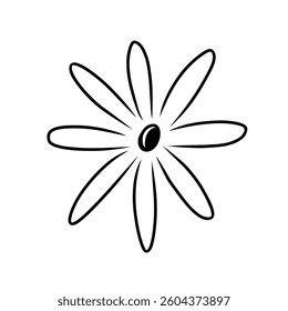 Elegant Floral Vector with Delicate Petal Details