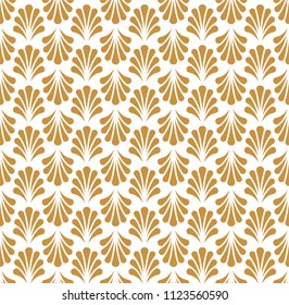Elegant Floral Vector Seamless Pattern. Decorative Flower Illustration. Abstract Art Deco Background.