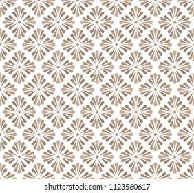 Elegant Floral Vector Seamless Pattern. Decorative Flower Illustration. Abstract Art Deco Background.