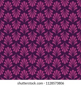 Elegant Floral Vector Seamless Pattern. Decorative Flower Illustration. Abstract Art Deco Background.