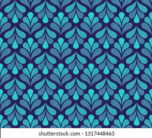 Elegant Floral Vector Seamless Pattern. Decorative Flower Illustration. Abstract Art Deco Background.