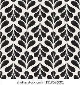 Elegant Floral Vector Seamless Pattern. Decorative Flower Illustration. Abstract Art Deco Background.