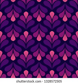 Elegant Floral Vector Seamless Pattern. Decorative Flower Illustration. Abstract Art Deco Background.