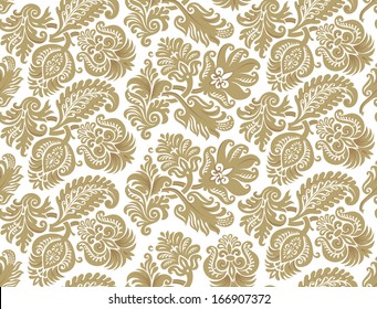   Elegant floral vector seamless pattern