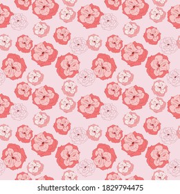 Elegant floral vector seamless pattern design