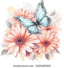 Elegant Floral Vector for Wedding Invitation Card
