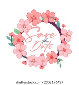 Elegant Floral Vector for Wedding Invitation Card Template