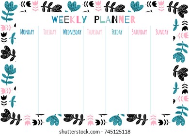 7,721 Minimalist weekly planner Images, Stock Photos & Vectors ...