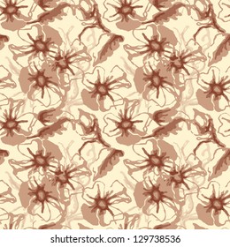 Elegant floral wallpaper - seamless pattern