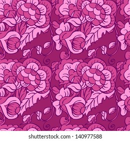 Elegant floral wallpaper - seamless pattern