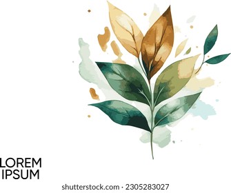 elegant floral watercolor background for wedding card invitation 