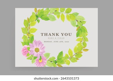 elegant floral wedding card set