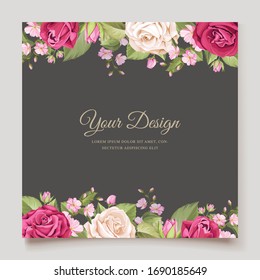 elegant floral wedding invitation designs