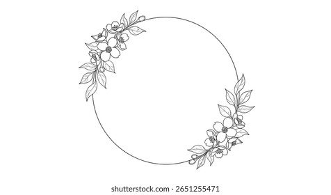 Elegante design de grinalda floral para ocasiões decorativas e comemorativas
