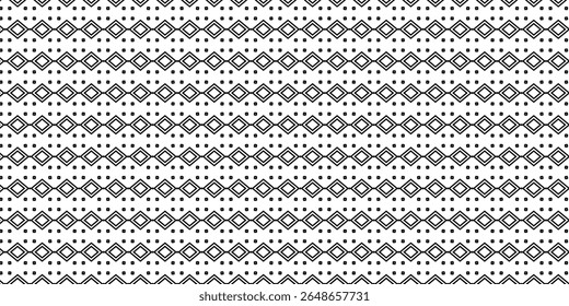 Elegante padrão abstrato de inspiração floral com simetria circular e linhas pretas curvas. Motivo de repetição ideal para têxteis, fundos ou decoração artística.
