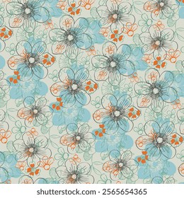 Elegant flower abstract design featuring vibrant petals, fluid shapes, and intricate patterns, blending soft gradients and bold colors for a modern artistic look.