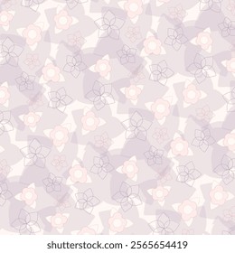 Elegant flower abstract design featuring vibrant petals, fluid shapes, and intricate patterns, blending soft gradients and bold colors for a modern artistic look.