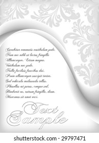 elegant flower background vector with space for text