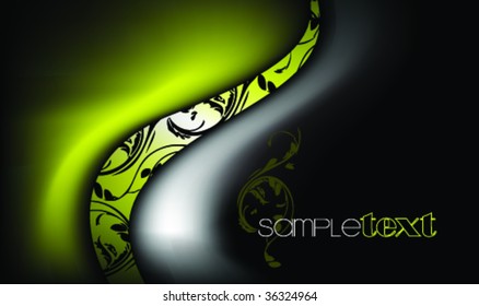 elegant flower background vector with space for text