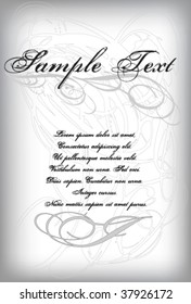 elegant flower background vector with space for text
