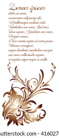 elegant flower background vector with space for text