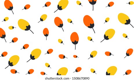 elegant flower bud pattern background