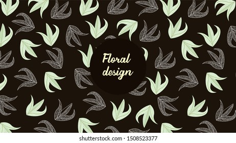 elegant flower floral pattern background