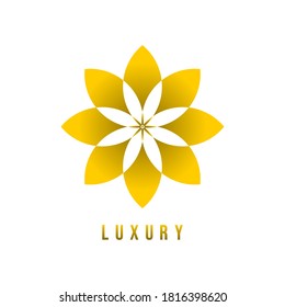 Vector de diseño de logotipo elegante de flores