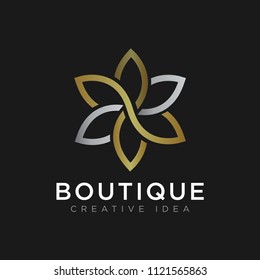 Elegant Flower logo vector