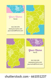 Elegant flower name card design