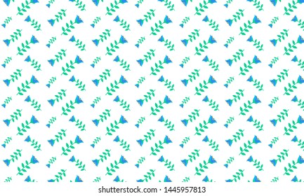 Elegant flower pattern in light background