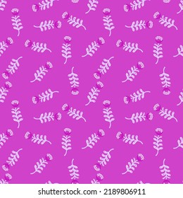 Patrón elegante sin fisuras de flores. Papel mural de flores botánicas de decoración. Resumen de plantas ornamento interminable. Diseño sencillo para tela, imprenta textil, papel envolvente, cubierta. Ilustración del vector