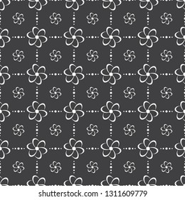 Elegant flower seamless pattern design for background or wallpaper. Ornamental texture floral shapes. Vector illustration EPS.8 EPS.10