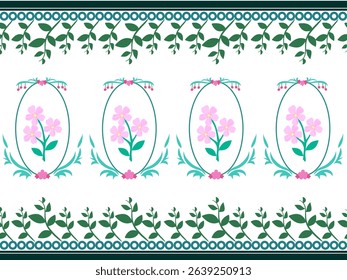 elegant flower seamless pattern for fabric design