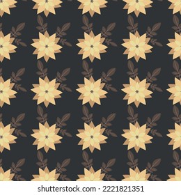 elegant flower seamless vector pattern usefull for everything