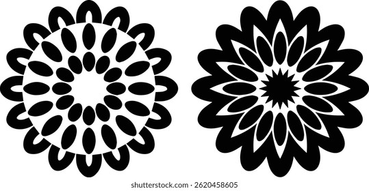  Elegant Flower Vector Illustration: Perfect for Floral Designs , Vibrant Flower Vector Art , Colorful Flower Vector Colorful Flower Vector: