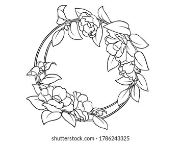 Elegant Flowers in completed circle 