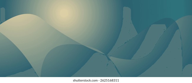 Elegant flowing lines and soft gradients create a versatile visual for financial reports, brand identities, or digital newsletters.
