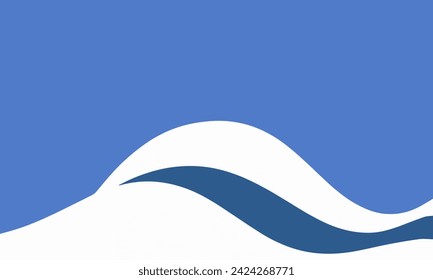 Elegant flowing wave design - Vector