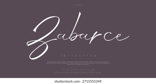 Elegant and fluid handwritten script font with a modern luxury feel.