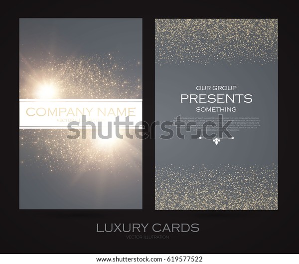 Elegant Flyer Template Cover Booklet Greeting Stock Vector Royalty Free