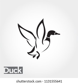 elegant Flying duck